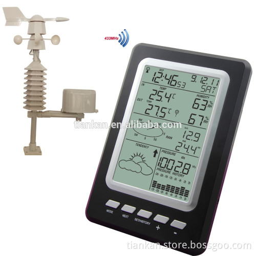 Manufacture table professional weather station with solar transmitter